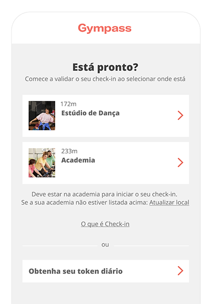 Faça check-in